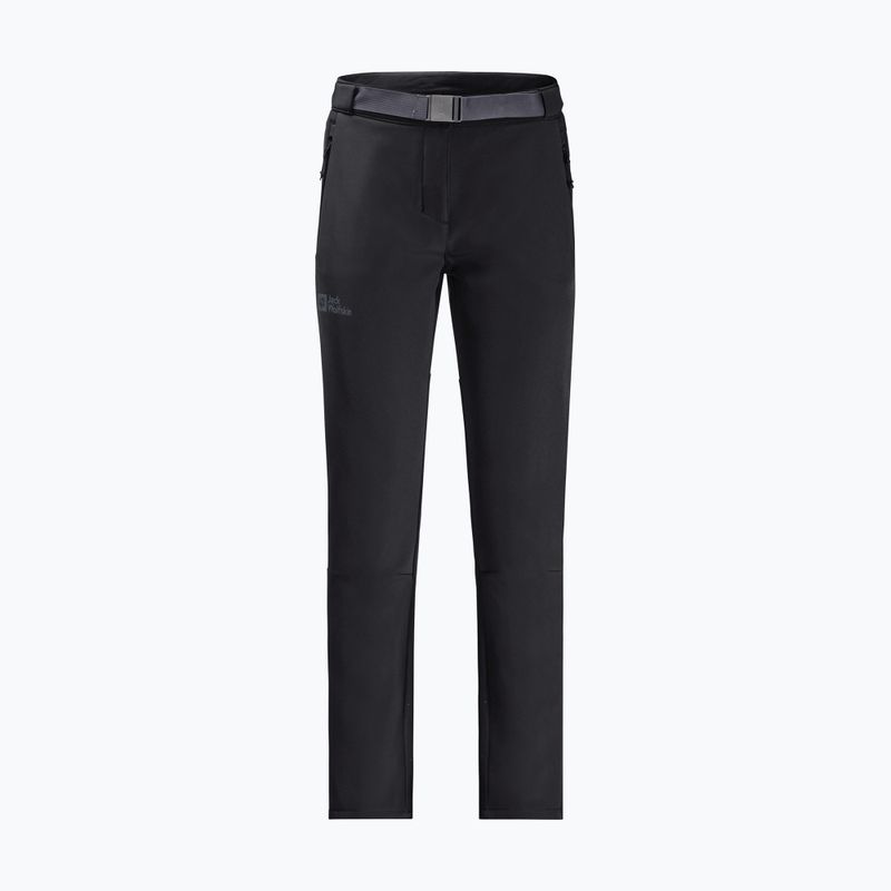 Pantaloni softshell pentru femei Jack Wolfskin Stollberg negri 1507721 8