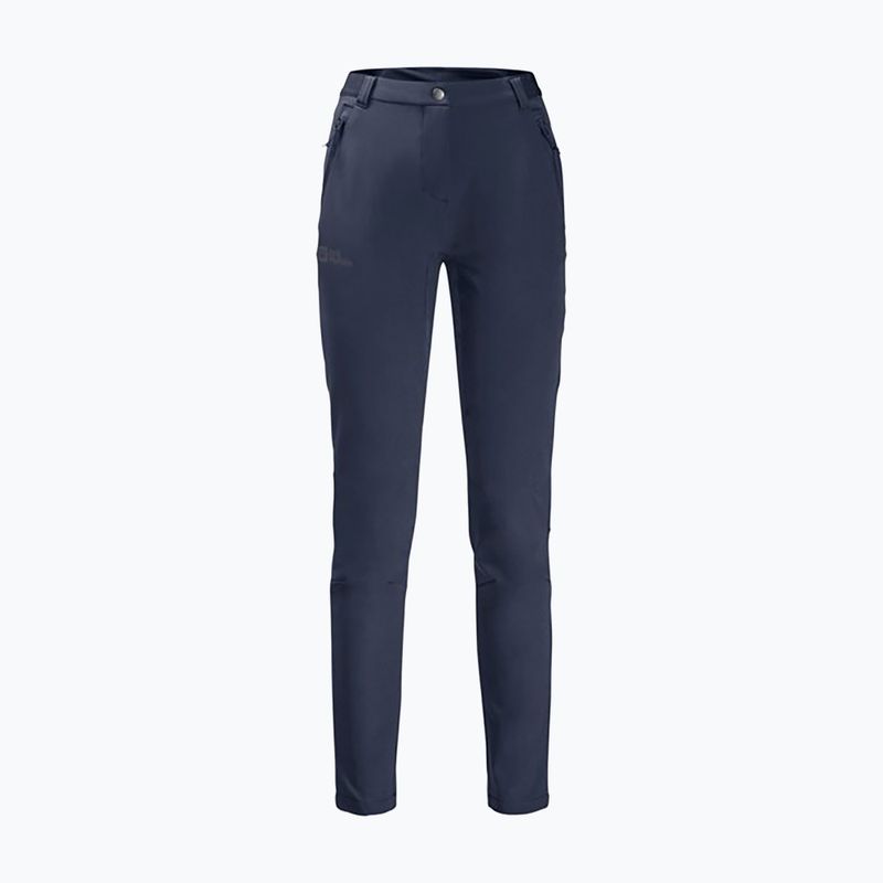 Pantaloni softshell pentru feme Jack Wolfskin Geigelstein Slim night blue 7