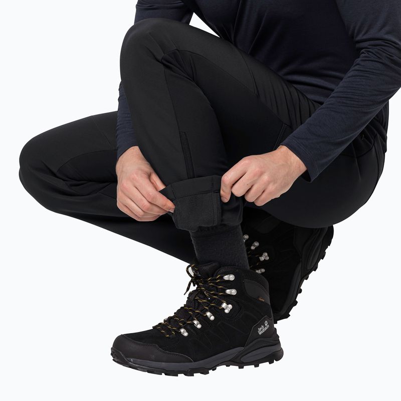 Jack Wolfskin pantaloni de trekking pentru bărbați Stollberg negru 1507821 3