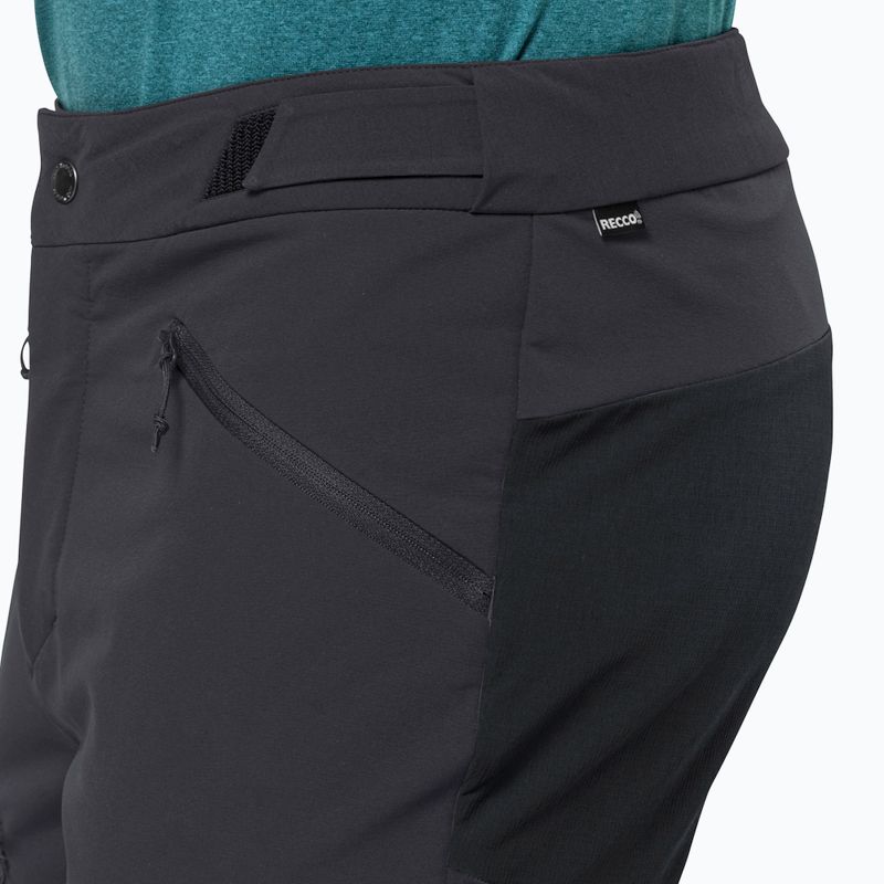 Jack Wolfskin pantaloni bărbați Salmaser softshell negru 1507831 4