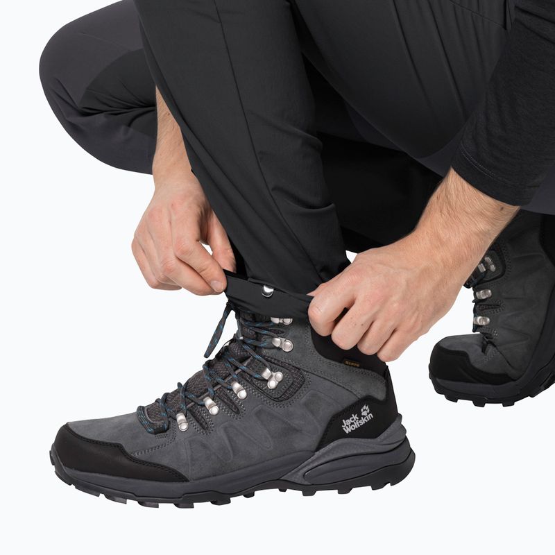 Jack Wolfskin pantaloni bărbătești softshell Ziegspitz negru 1507841 5