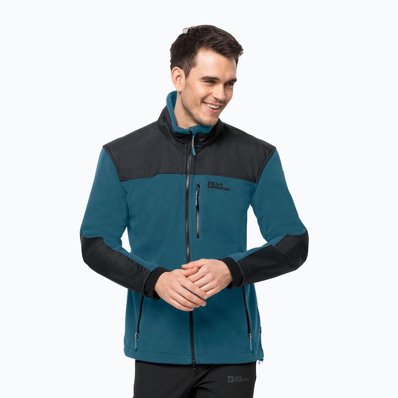 Jack Wolfskin jachetă fleece pentru bărbați Blizzard albastru 1702945