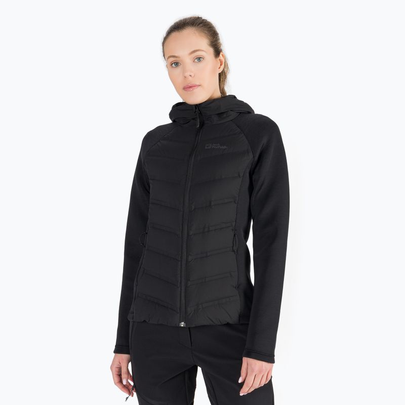 Jack Wolfskin jachetă Tasman Down Hybrid pentru femei negru 1707273_6000_005