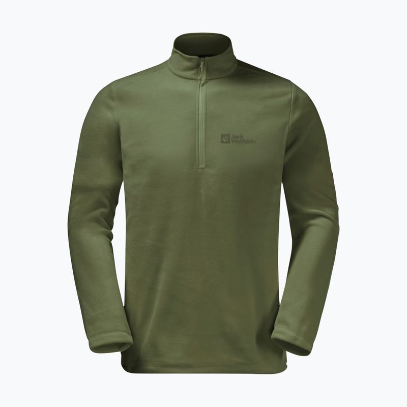 Jack Wolfskin bluză de bărbați cu polar Taunus HZ verde 1709522_4129_002 4