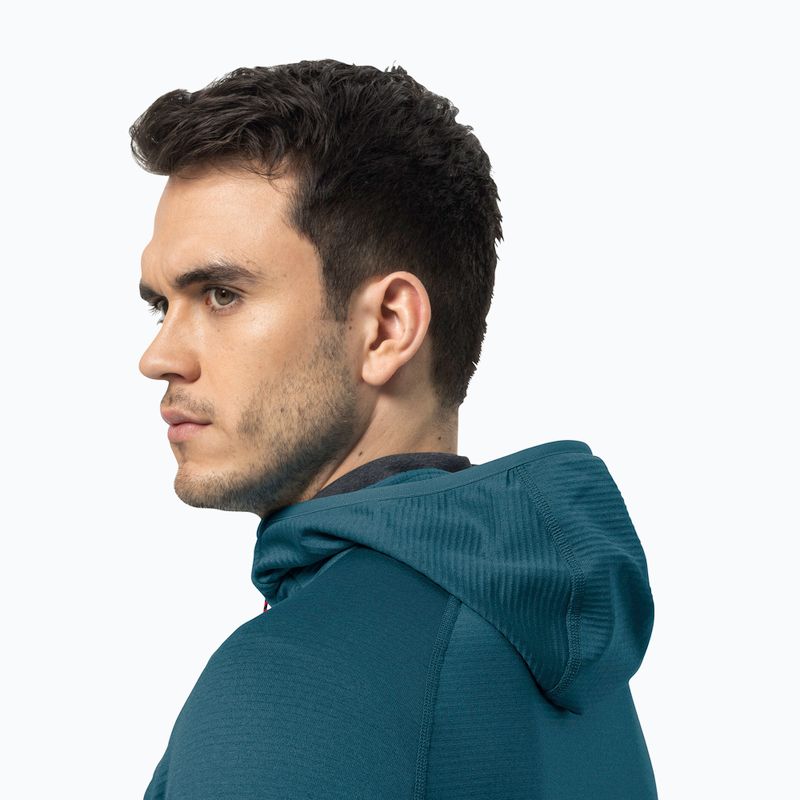 Bărbați Jack Wolfskin Hydro Grid Hydro Grid Hooded FZ fleece sweatshirt albastru 1710002 4