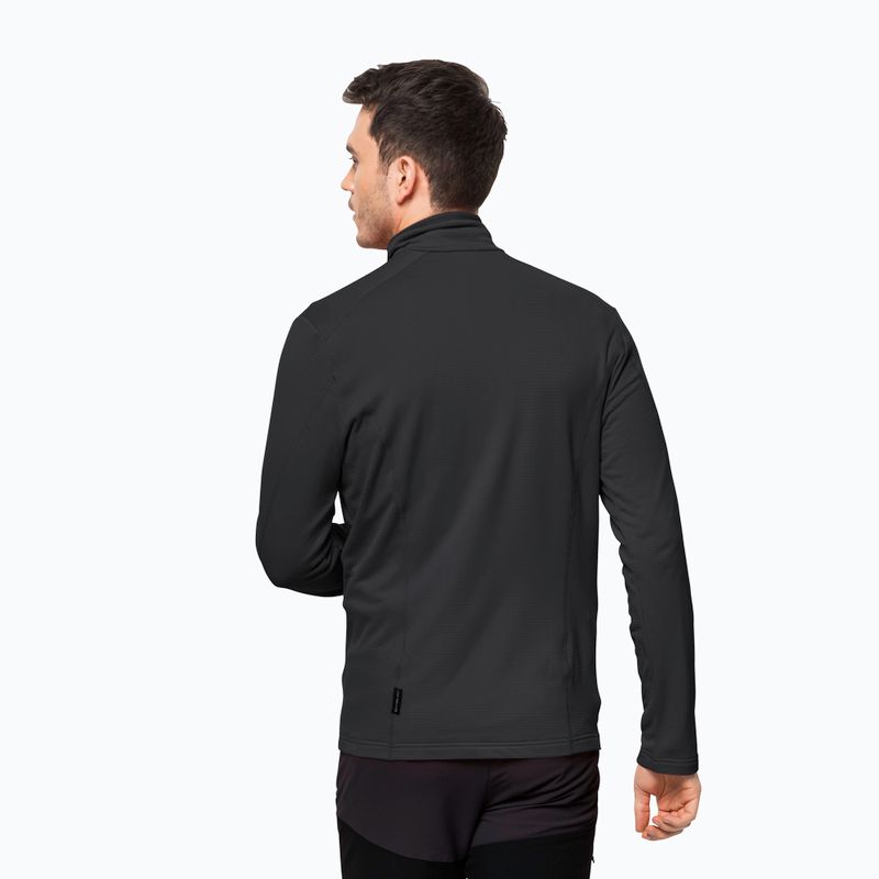 Jack Wolfskin bărbați Kolbenberg fleece sweatshirt negru 1710521 2