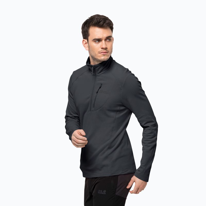 Jack Wolfskin bluză de bărbați Kolbenberg HZ gri 1710531