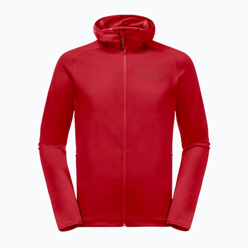 Jack Wolfskin bărbați Baiselberg fleece sweatshirt roșu 1710541 5