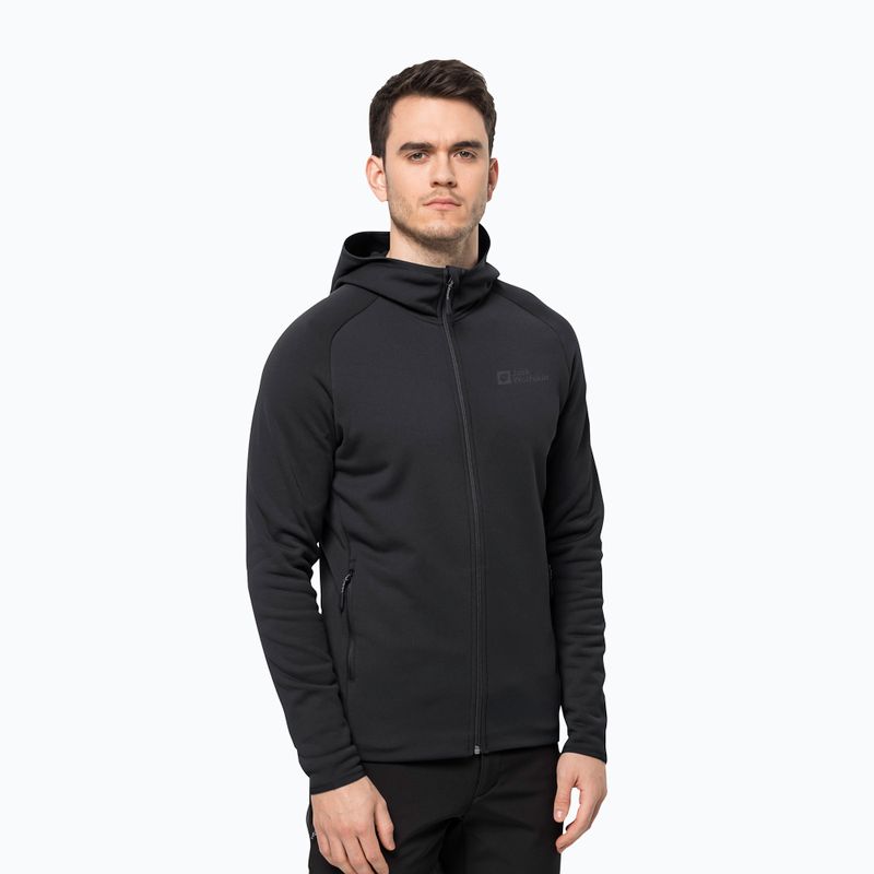 Jack Wolfskin bărbați Baiselberg fleece sweatshirt negru 1710541