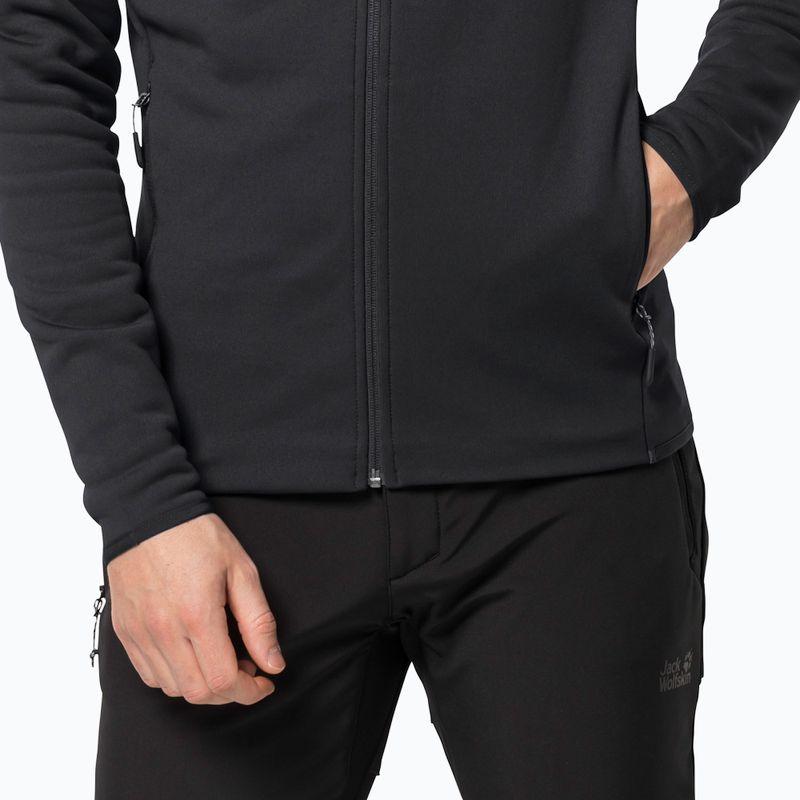 Jack Wolfskin bărbați Baiselberg fleece sweatshirt negru 1710541 4