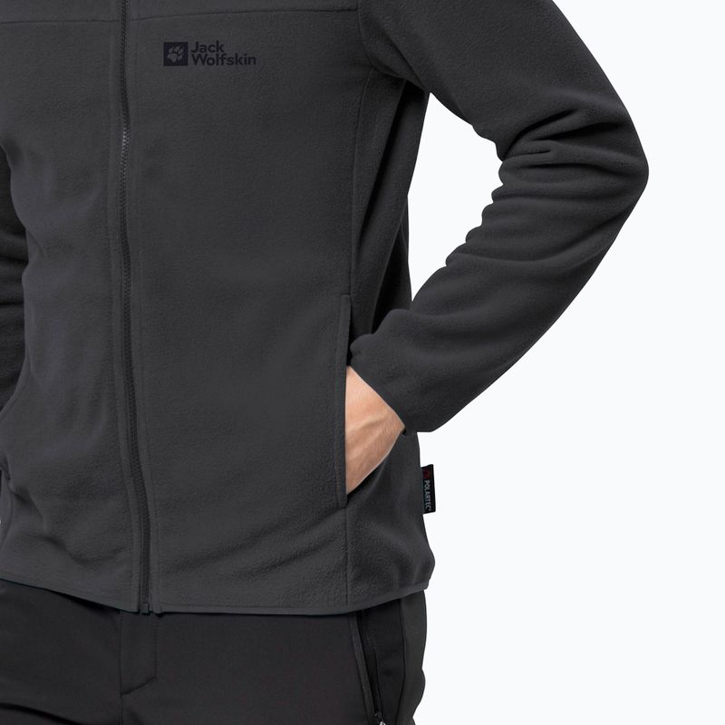 Jack Wolfskin bărbați Beilstein fleece sweatshirt negru 1710551 4