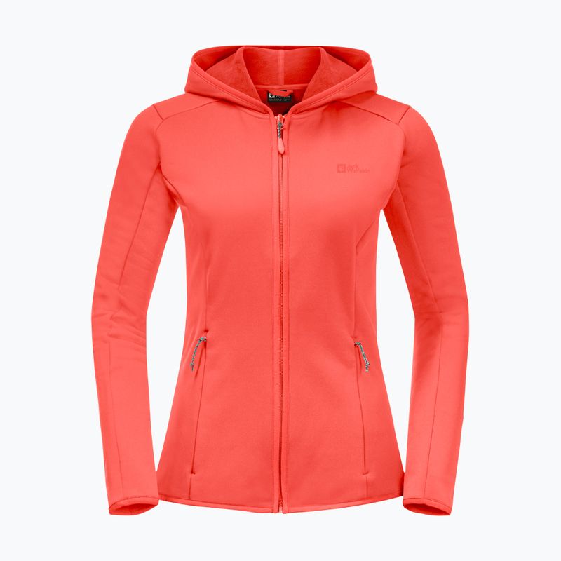 Jack Wolfskin bluză de trening fleece pentru femei Baiselberg portocaliu 1710771 8