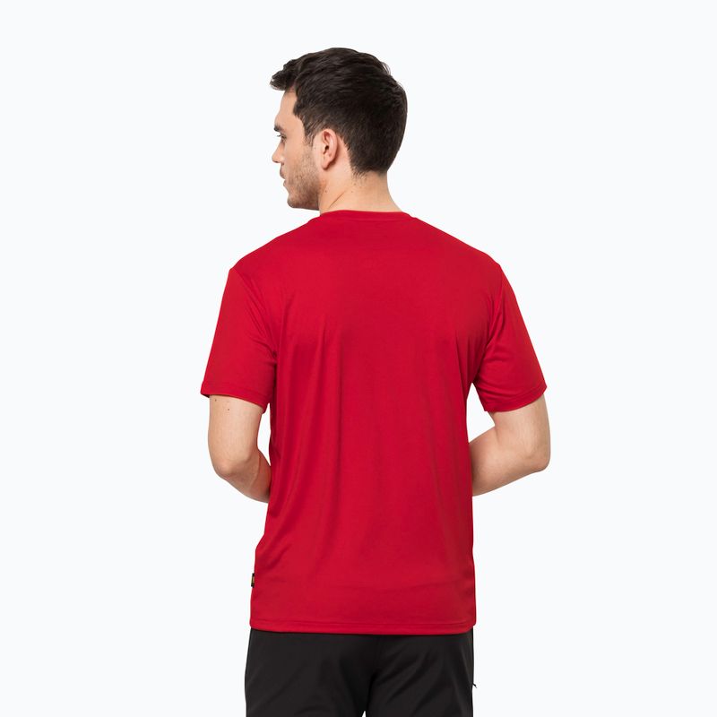 Jack Wolfskin tricou de trekking pentru bărbați Tech roșu 1807071_2206 2