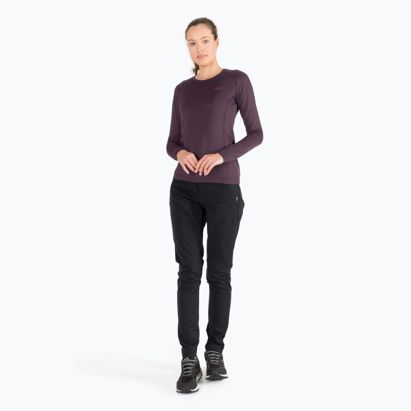 Jack Wolfskin tricou trekking bărbați cu mânecă lungă Infinite LS violet 1808311 2