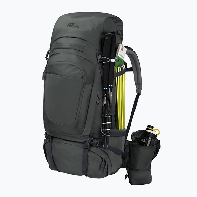 Rucsac de trekking pentru bărbați  Jack Wolfskin Denali 75+10 l slate green 3