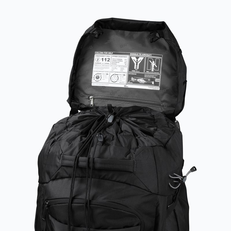 Rucsac de trekking pentru bărbați  Jack Wolfskin Denali 65+10 l black 6