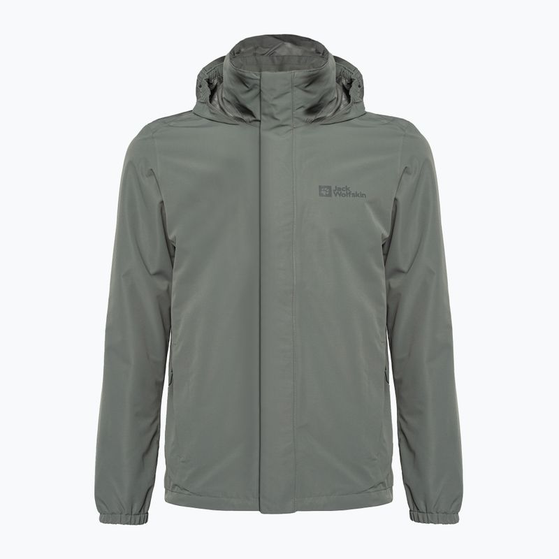 Jack Wolfskin jachetă de ploaie Stormy Point 2L pentru bărbați, verde 1111142 6
