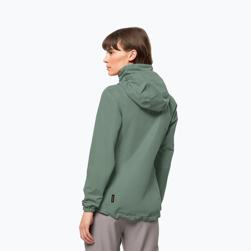 Jack Wolfskin jachetă de ploaie Stormy Point 2L pentru femei, verde 1111202 2