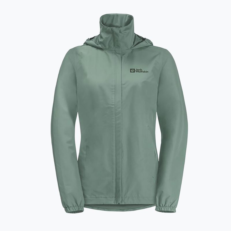 Jack Wolfskin jachetă de ploaie Stormy Point 2L pentru femei, verde 1111202 10