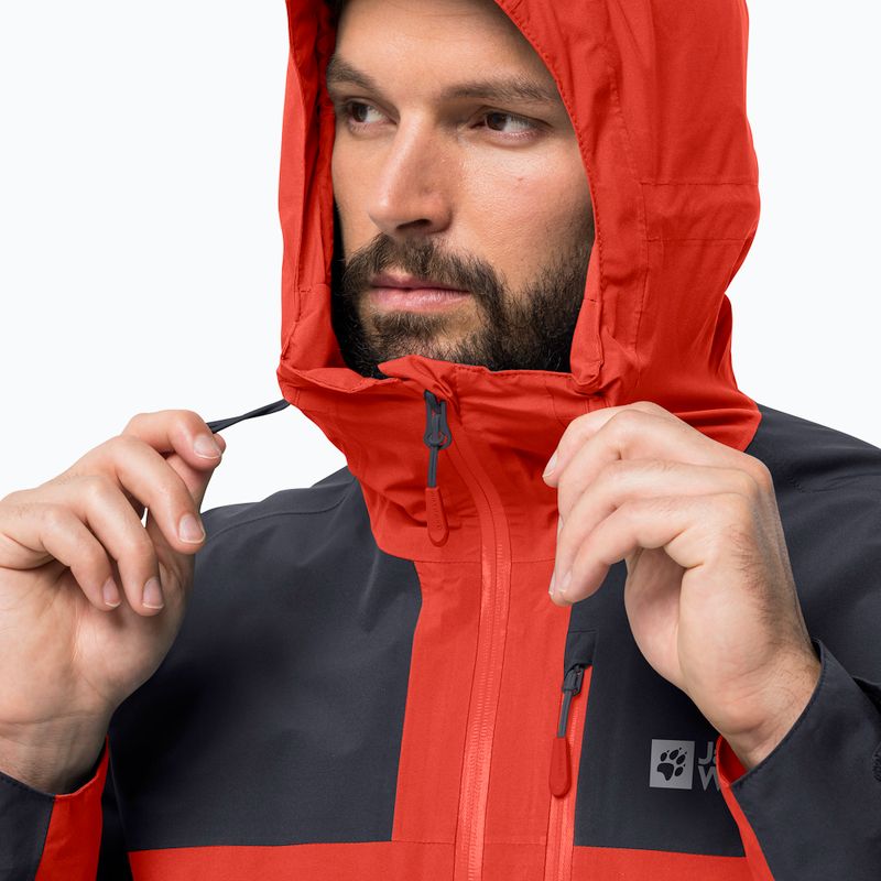 Jack Wolfskin Go Hike jachetă de ploaie pentru bărbați Go Hike roșu 1114051 5