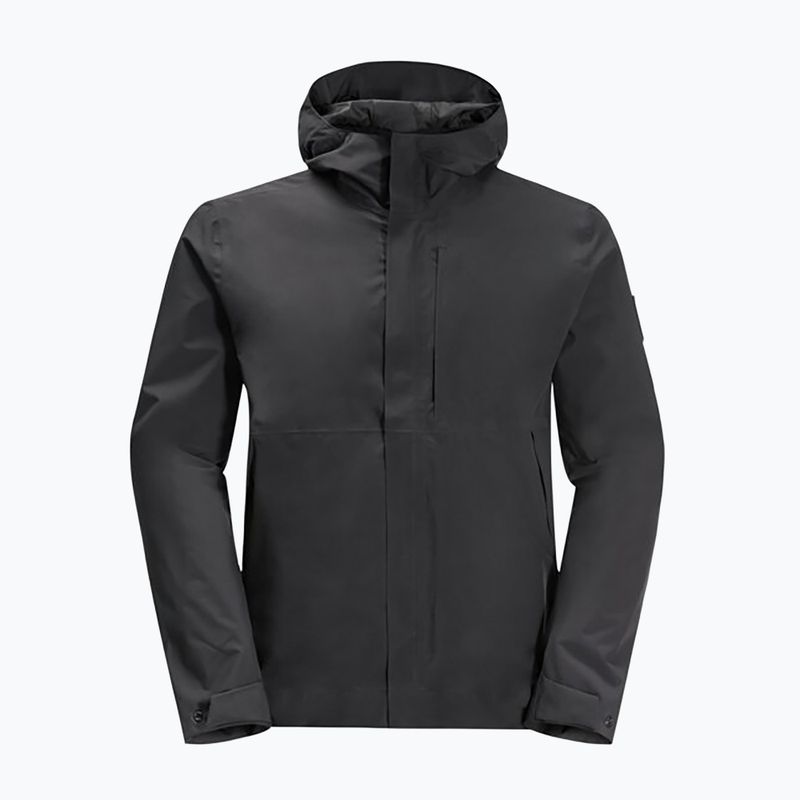 Jack Wolfskin jachetă de ploaie Mainkai pentru bărbați negru 1115761 5