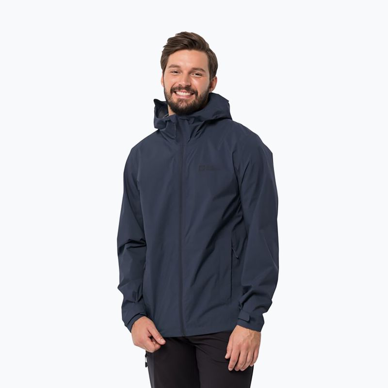 Jack Wolfskin jachetă de ploaie pentru bărbați Elsberg 2.5L albastru 1115881_1010_002