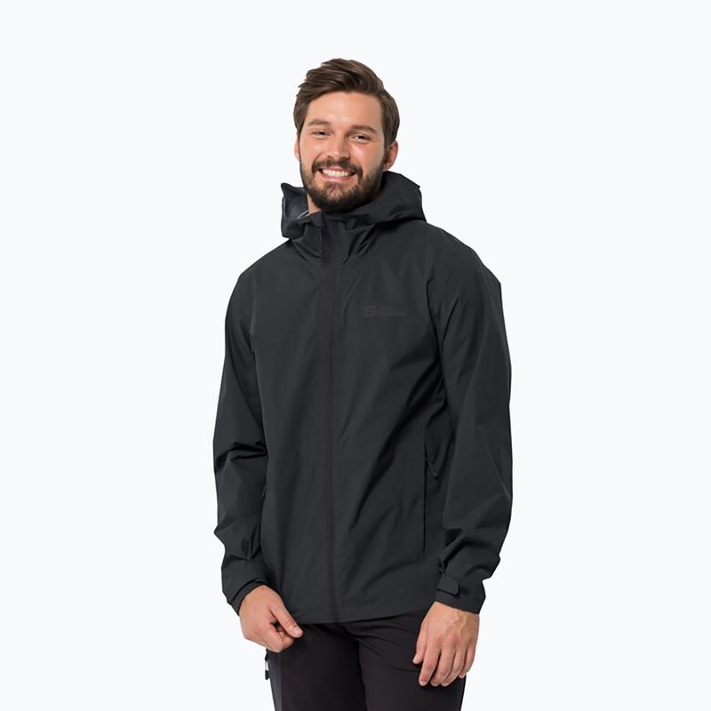 Jack Wolfskin jachetă de ploaie pentru bărbați Elsberg 2.5L negru 1115881_6000_003
