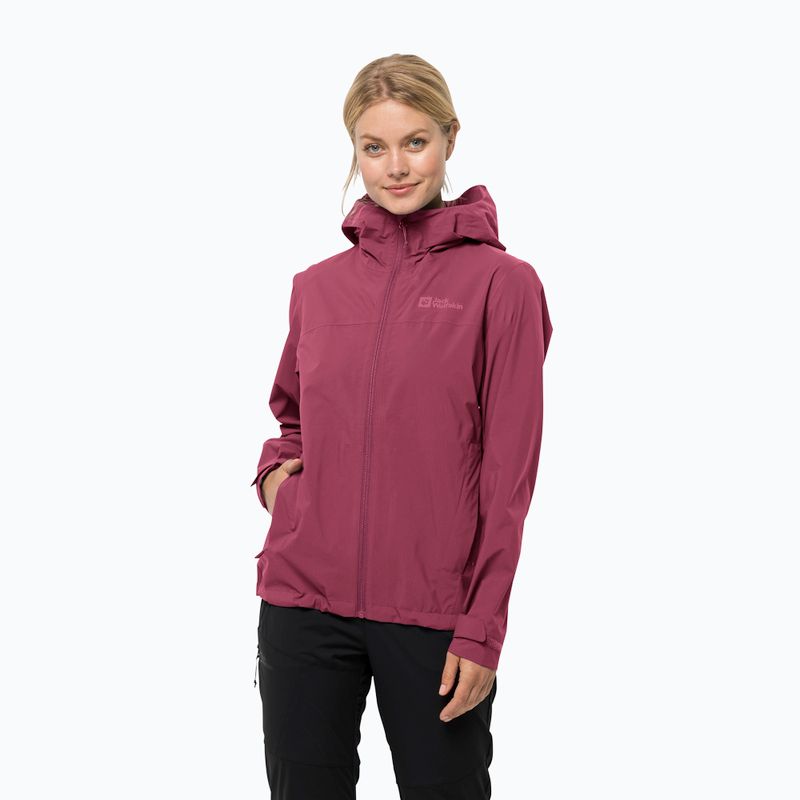 Jack Wolfskin jachetă de ploaie pentru femei Elsberg 2.5L roșu 1115951_2198_005
