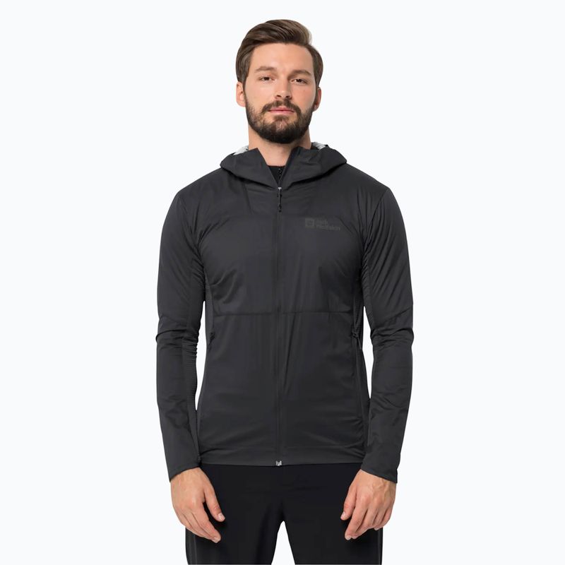 Geacă hibrid pentru bărbați Jack Wolfskin Prelight Alpha  black