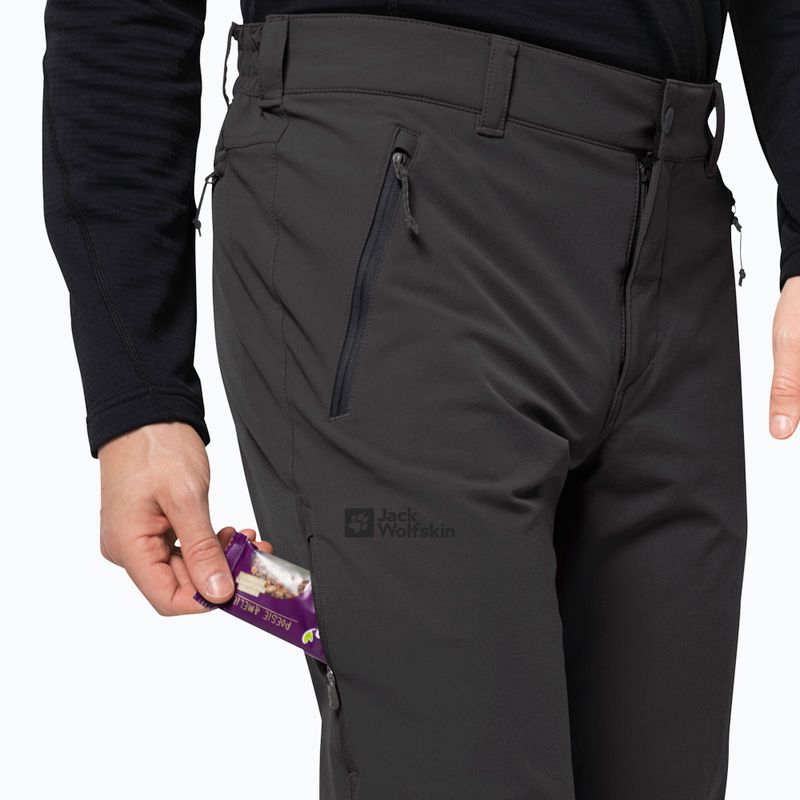 Pantaloni softshell bărbați Jack Wolfskin Activate XT phantom 4