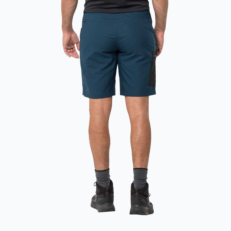 Pantaloni scurți de trekking pentru bărbați Jack Wolfskin Active Track bleumarin 1503791 2