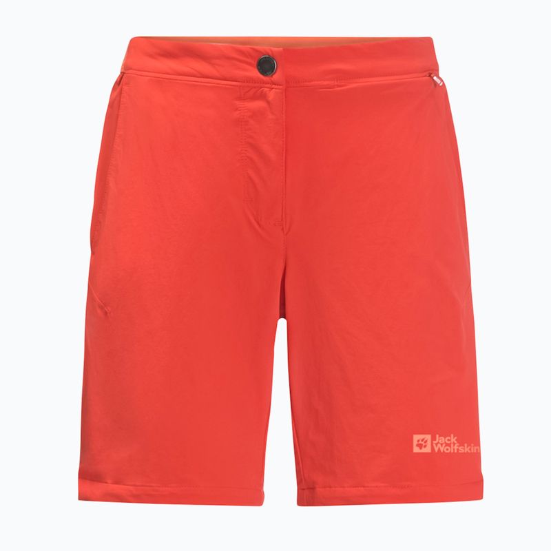 Pantaloni scurți de trekking pentru femei Jack Wolfskin Hilltop Trail portocalii 1505462 4