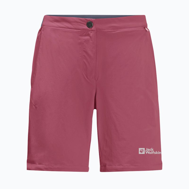 Pantaloni scurți de trekking pentru femei Jack Wolfskin Hilltop Trail roșii 1505462 5