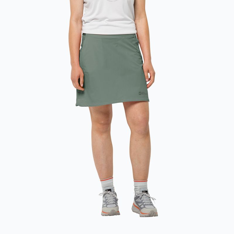 Fustă de trekking Jack Wolfskin Hilltop Trail verde 1505472