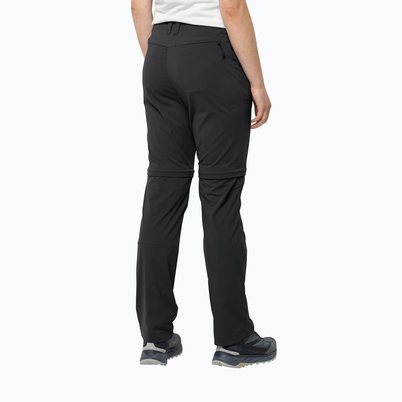 Jack Wolfskin pantaloni de damă Glastal Zip Off negru 1508151_6000_042 2
