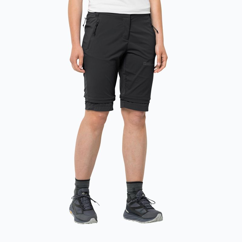 Jack Wolfskin pantaloni de damă Glastal Zip Off negru 1508151_6000_042 3