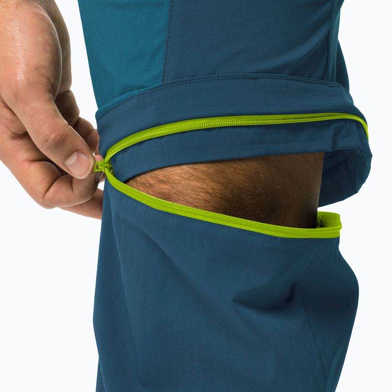 Pantaloni bărbătești softshellJack Wolfskin Glastal Zip Away albastru marin 1508301 4