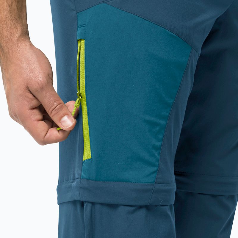 Pantaloni bărbătești softshellJack Wolfskin Glastal Zip Away albastru marin 1508301 5