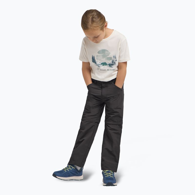 Pantaloni de trekking pentru copii Jack Wolfskin Safari Zip Off black 2
