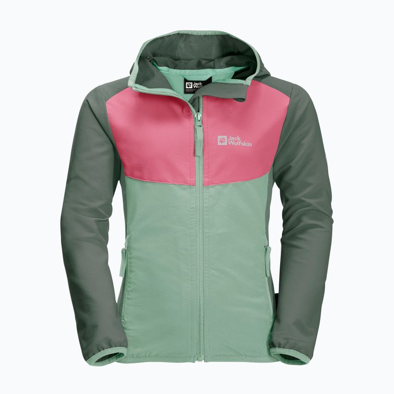 Jack Wolfskin jachetă softshell pentru copii Turbulence green 1606385