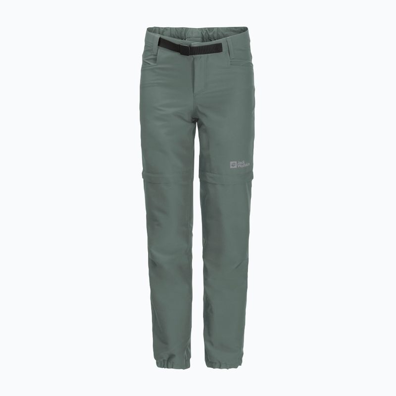 Pantaloni de trekking pentru copii Jack Wolfskin Active Zip Off verde 1609761