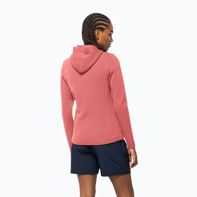 Bluză de trekking pentru femei Jack Wolfskin Modesto Hooded roză 1706254 2