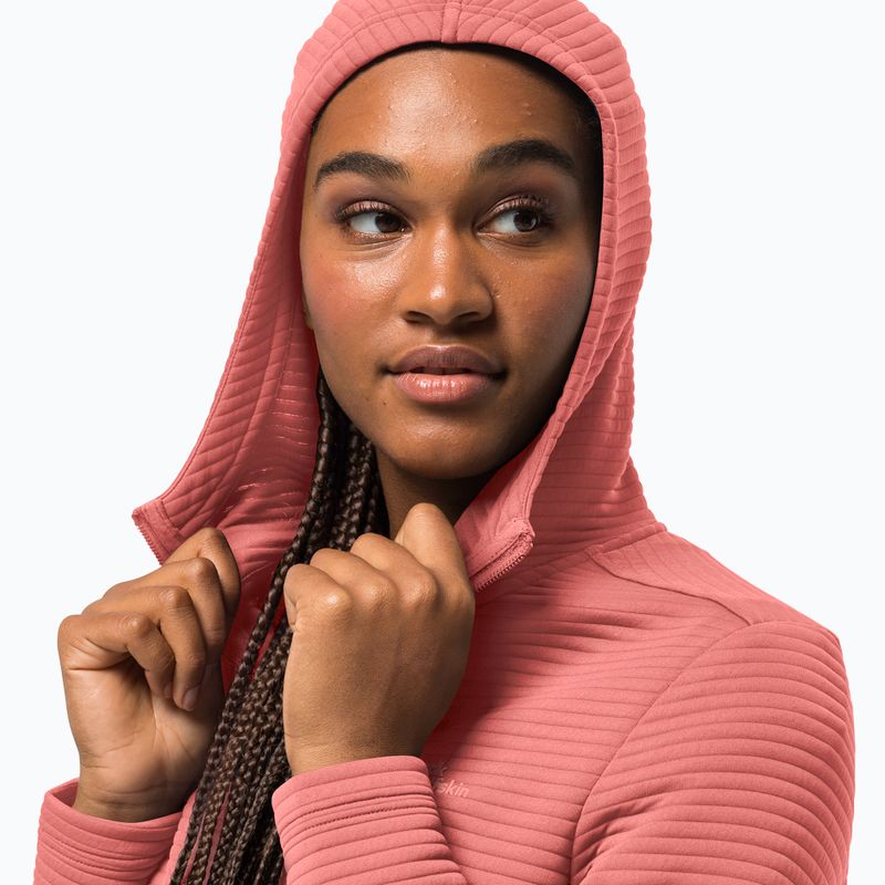 Bluză de trekking pentru femei Jack Wolfskin Modesto Hooded roză 1706254 3