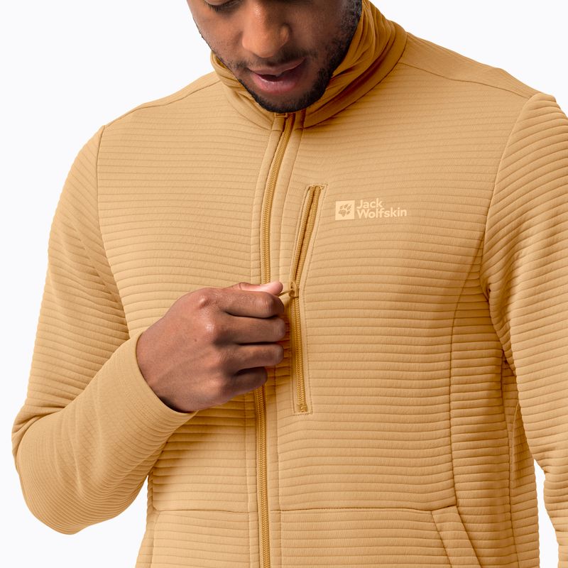 Bluză de trekking pentru bărbați Jack Wolfskin Modesto galbenă 1706483 3