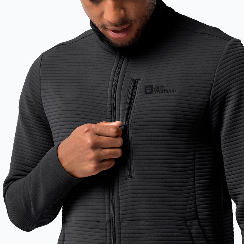 Bluză de trekking pentru bărbați Jack Wolfskin Modesto neagră 1706483 3