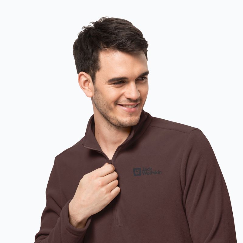 Jack Wolfskin bluză de trekking pentru bărbați Taunus HZ maro 1709522 3