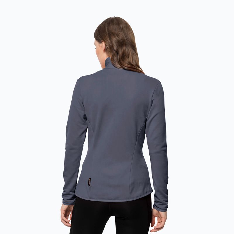 Bluză de trekking pentru femei Jack Wolfskin Peak Grid Fleece gri 1710351 2