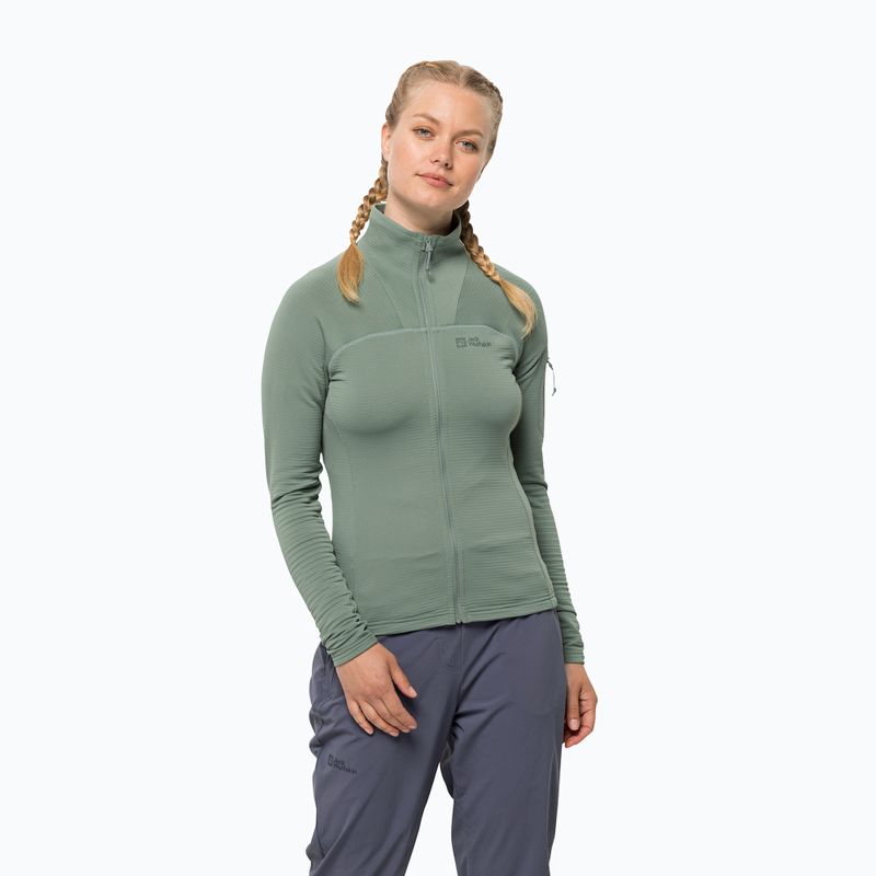 Jack Wolfskin jachetă de trekking pentru femei Prelight FZ verde 1710981