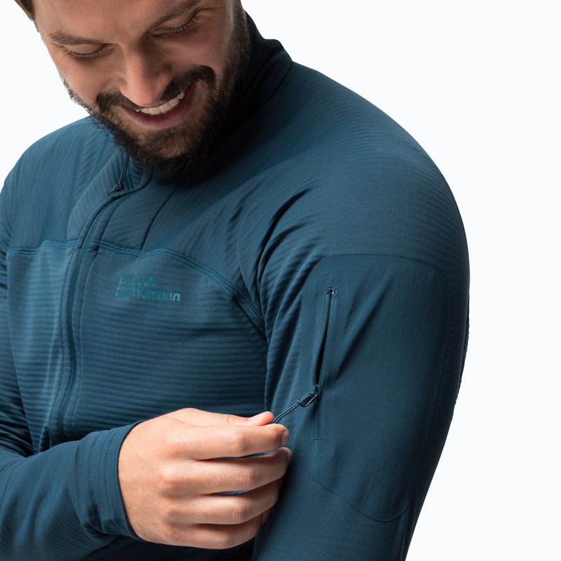 Jachetă de trekking pentru bărbați Jack Wolfskin Prelight FZ albastru marin 1711001 3