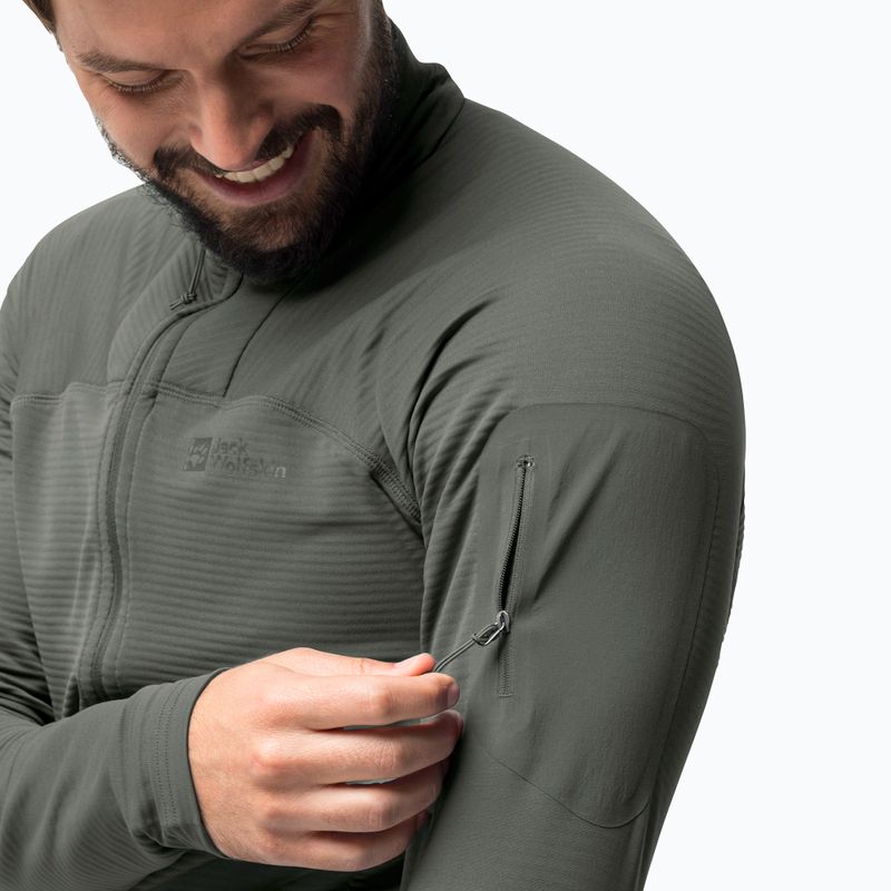 Jachetă de trekking pentru bărbați Jack Wolfskin Prelight FZ verde 1711001 3